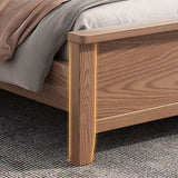 White ash wood king-sized bed