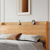 White ash wood king-sized bed